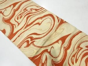 リサイクル　川島織物製　抽象模様織出し袋帯